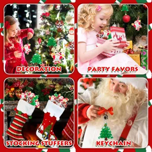 Natale silicone push pop bolla portachiavi giocattolo sensoriale albero ciondolo