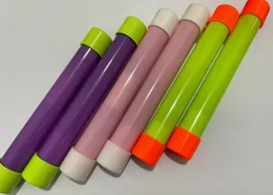 Plastic magic sound tubes detail, colorful noise maker toys for party and fun entertainment.