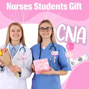 Einziehbarer Krankenschwester Ausweishalter mit CNA Design, perfektes Geschenk für Studenten.