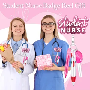 Studenten Krankenschwester Ausweishalter Geschenkset mit einziehbaren Stiften und Zubehör.