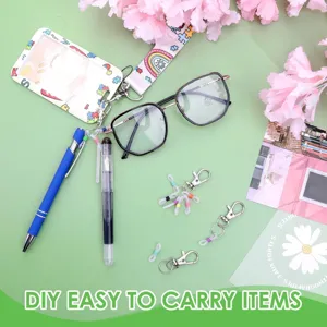 Ensemble d'accessoires de papeterie portable DIY avec tour de cou lunettes et clips detail