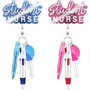 5 Stk Student Nurse Ausweishalter Zubehör Set Mit Multifunktionsstift Textmarker Mini Schere Für Medizinstudenten Geschenk