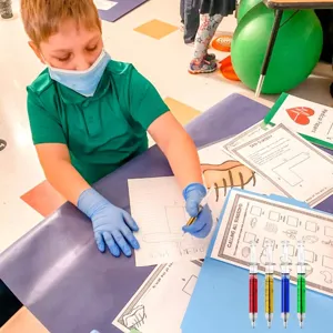 Lustiges Spritzen Stift Set Neuheit medizinische Kugelschreiber Arzt Krankenschwester Geschenk