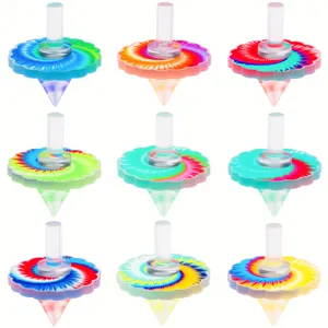 Top tournant acrylique colore jouet anti-stress de fleur detail de jouet de rotation