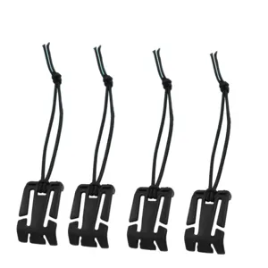 Outdoor backpack multi-functional hanging buckle with elastic cord nylon webbing 4pcs