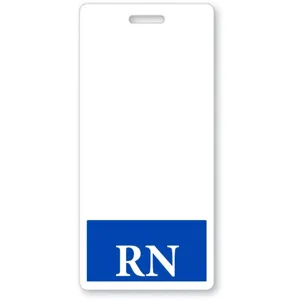 Soporte de Insignia Buddy de Acrílico para Enfermera Identificación Médica Hospital RN Vertical Horizontal Accesorios