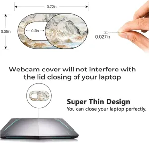Ultradünne Webcam Abdeckung Slider für Laptop und Tablet Sichtschutz mit Berg Landschaft Design