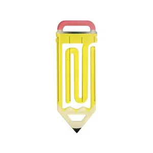 Bleistiftförmiges Acryl Lesezeichen DIY kreativer Anhänger süßes Schreibwaren Detail.