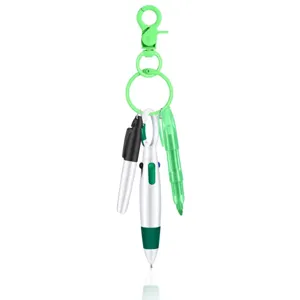 Nahaufnahme des Mini-Krankenschwesterstift-Sets, tragbarer Schlüsselanhänger mit Markierer.