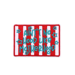 Kleurrijke gestreepte letter geborduurde patch DIY kleding decoratie ster badge