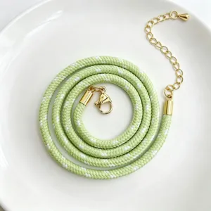 3mm bunte gepunktete Polyester Kordel DIY handgemachte Halskette Detail Ansicht
