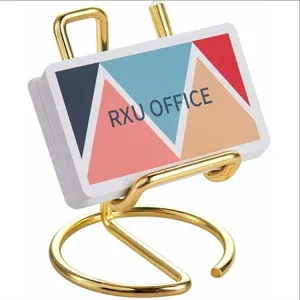 Minimalist Metal Phone Stand Desktop Holder Electroplated Alloy Cell Phone Bracket For Office Home Desk Smartphone Display