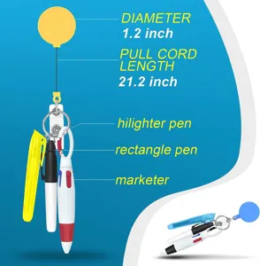 Set de bolígrafos retráctiles para portatarjetas de enfermera con marcador y bolígrafos.