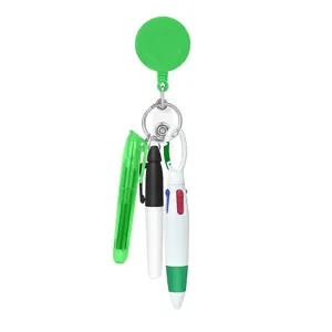 Carrete de insignia de enfermera retráctil con juego de bolígrafos, clip médico portátil.