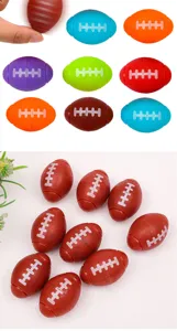 Colorful foam football fidget toys stress relief squeeze balls for kids and adults