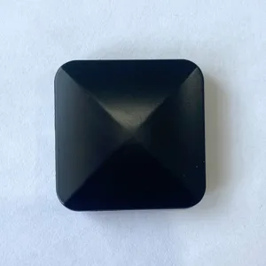 Black metal square kinetic desk toy, premium fidget spinner stress relief toy for office use.