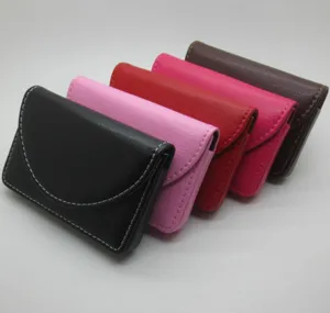 PU leather business card holder, multi-color magnetic closure card case for men and women.