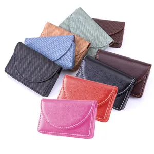 PU Leather Business Card Holder Portable Magnetic Closure Credit Card Case Pocket Business Gift Card Protector