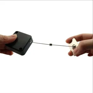 44mm anti-theft retractable steel wire box security tether cable display pull box