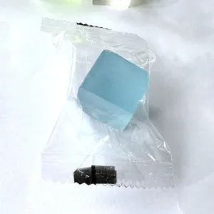 Juguete antiestrés cubo de hielo de sal marina, bonito juguete de descompresión de goma blanda