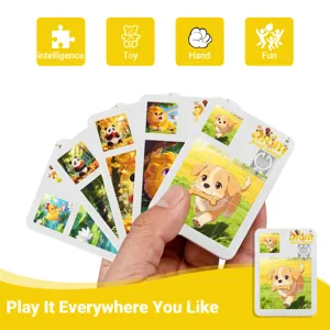 Puzzle Scorrevole Cartoon Huarong Dao Labirinto 16 Griglie Giocattolo Bambini Regalo