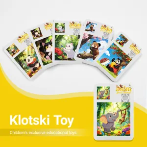Giocattolo puzzle scorrevole per bambini, gioco educativo rompicapo a 16 griglie per apprendimento.