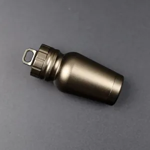 Mini contenitore impermeabile per pillole in alluminio per sopravvivenza all'aperto con gancio
