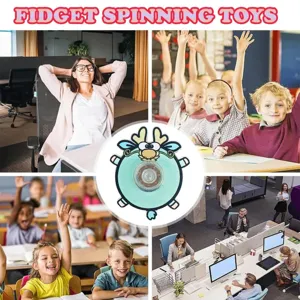 Cartoon animal fidget spinner acrylic decompression toy for kids and adults stress relief