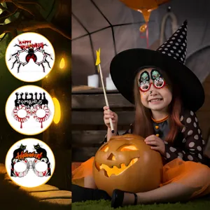 Gafas decorativas de Halloween divertidos accesorios de foto de fiesta calabaza araña