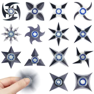 Creative Acrylic Ninja Dart Fidget Spinner Toy Stress Relief Finger Spinner Desktop Decompression Toy For Youth And Adults
