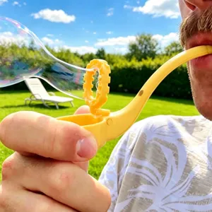 Juguete de pipa de burbujas de jabón impreso en 3D, herramienta creativa de burbujas para exteriores.