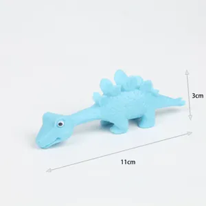 Mignon dinosaure bleu jouet de compression anti stress catapulte drôle cadeau enfant 11cm