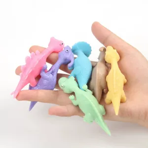 Jouets de dinosaures extensibles colorés pour enfants, jouets de décompression et cadeaux.