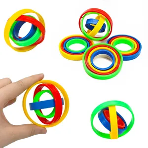Giocattolo di Intelligenza Magica Dito Rotante Giroscopio Inerziale Casual Creativo Giroscopio Universale Dito Giocattolo Fidget in Plastica