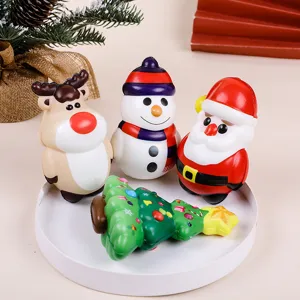 Christmas PU Slow Rebound Squishy Toy Stress Relief Sensory Fidget Toy Holiday Gift