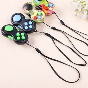 Fidget Pad Anti-Stress Spielzeug Set mit Trageband, tragbares Gadget Detailansicht.