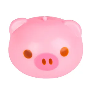 Pink pig anti-stress toy, cute squishy fidget ball for anxiety relief and fun daily play.