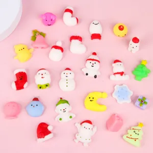 Natale mini giocattoli squishy set carino decompressione sollievo dallo stress per bambini