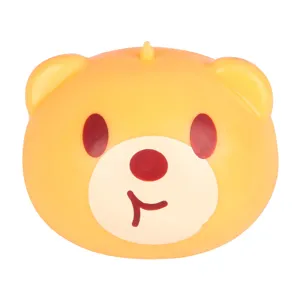 Cute yellow bear squeeze toy, soft stress relief decompression squishy fun toy for kids adults.