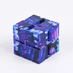 Άπειρος κύβος έναστρος ουρανός fidget toy, λεπτομέρεια αναδιπλούμενου παζλ αποσυμπίεσης.