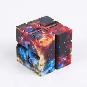 Γαλαξίας Fidget Infinity Cube Παιχνίδι Άγχους Δημιουργικό για Παιδιά και Ενήλικες