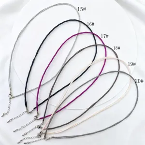 Kleurrijk kettingkoord in Koreaanse stijl DIY sieraden accessoires met koperen sluiting