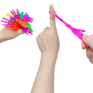 Stretchy TPR skeleton hand toy Halloween novelty sticky prank toy for kids fun elastic