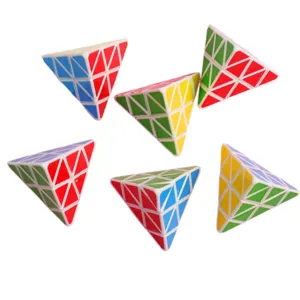 Pyraminx Zauberwürfel Dreieck Lernspielzeug Geduldsspiel Stressabbau für Kinder Erwachsene