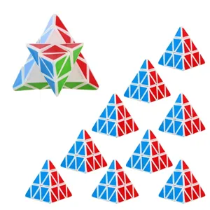 Plastik Pyramide Puzzlewürfel Fidget Spielzeug Magisches Dreieck Gehirnjogging Pädagogisches Stressabbau Spielzeug Für Kinder Erwachsene