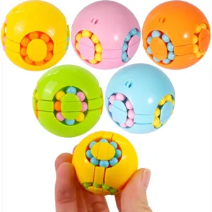 Draaiend magisch bonen puzzel speelgoed, kleurrijk educatief decompressie speelgoed voor kinderen.