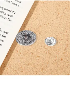 Vintage Sternzeichen Metall Brosche Pin Anstecknadel Rückseite mit Schmetterlingsverschluss.