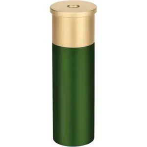 Waterproof Aluminum Alloy Shotgun Shell Shaped Pill Case Keychain Mini Portable Sealing Tank Outdoor Travel Medicine Storage Container Box