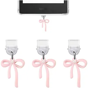 Universal Schleife Handy Staubstecker Mit Künstliche Perle Lackiert Schleife Staubschutz Kappe Für Type-C Apple Ladeanschluss Dekor