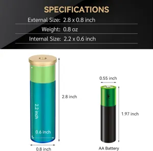Aluminum alloy bullet pill capsule keychain waterproof storage container specification chart size